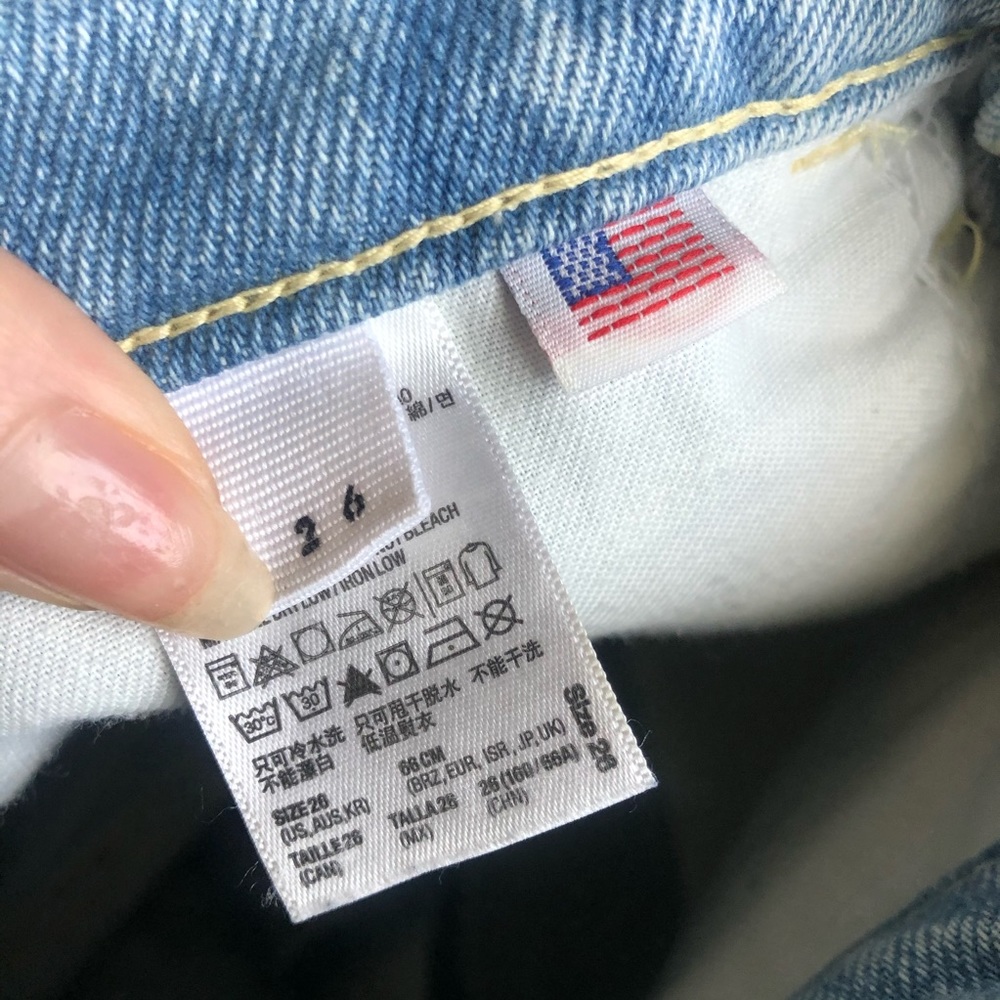 American Apparel High Waisted Jean Short - Picture 5 of 6
